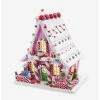 Hot Sale ✨ Kurt Adler Pink 🍬 Candy LED Gingerbread House Figure 🛒 -Collectible Figures Sales Store 20120071 hi