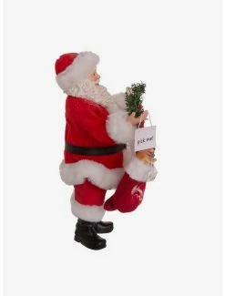 Deals 👍 Kurt Adler Fabriche Santa Adopt A Pet in Stockings Figure 🎁 -Collectible Figures Sales Store 20120093 av2