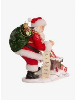 Best deal ✨ Kurt Adler Fabriche Santa Next to Lit Chimney Figure ⌛ -Collectible Figures Sales Store 20120099 av2