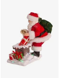 Best deal ✨ Kurt Adler Fabriche Santa Next to Lit Chimney Figure ⌛ -Collectible Figures Sales Store 20120099 av4