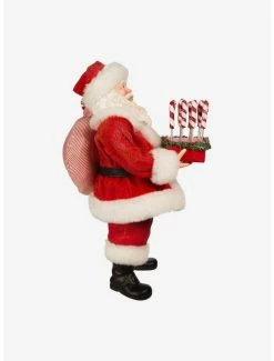 Wholesale 😀 Kurt Adler Fabriche Santa with 🍬 Candy Cane Tray Figure 💯 -Collectible Figures Sales Store 20120105 av1