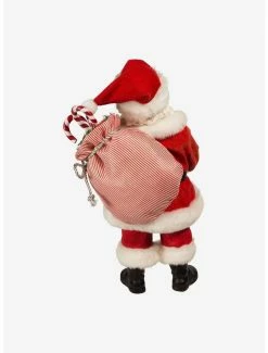 Wholesale 😀 Kurt Adler Fabriche Santa with 🍬 Candy Cane Tray Figure 💯 -Collectible Figures Sales Store 20120105 av2