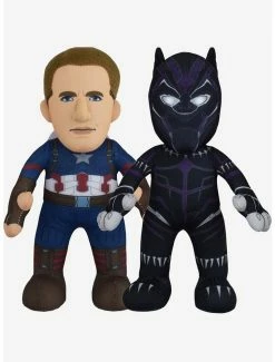 Best reviews of 🔔 Marvel Captain America and Black Panther Bleacher Creatures Plush Bundle ❤️