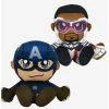 Discount 👏 Marvel Captain America and Sam Wilson (Falcon Cap) Bleacher Creatures Plush Bundle 🔔 -Collectible Figures Sales Store 20278639 hi