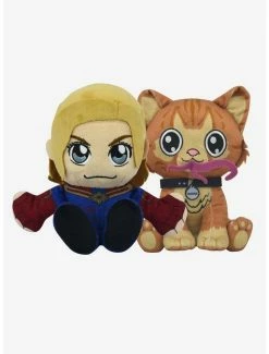 Budget 🔔 Marvel Captain Marvel & Goose Kuricha Sitting Plush Bundle 🥰