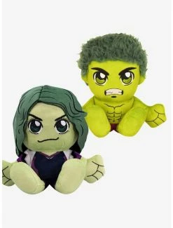 Best Sale 🔥 Marvel Hulk & She Hulk Bleacher Creatures Plush Bundle 🧨